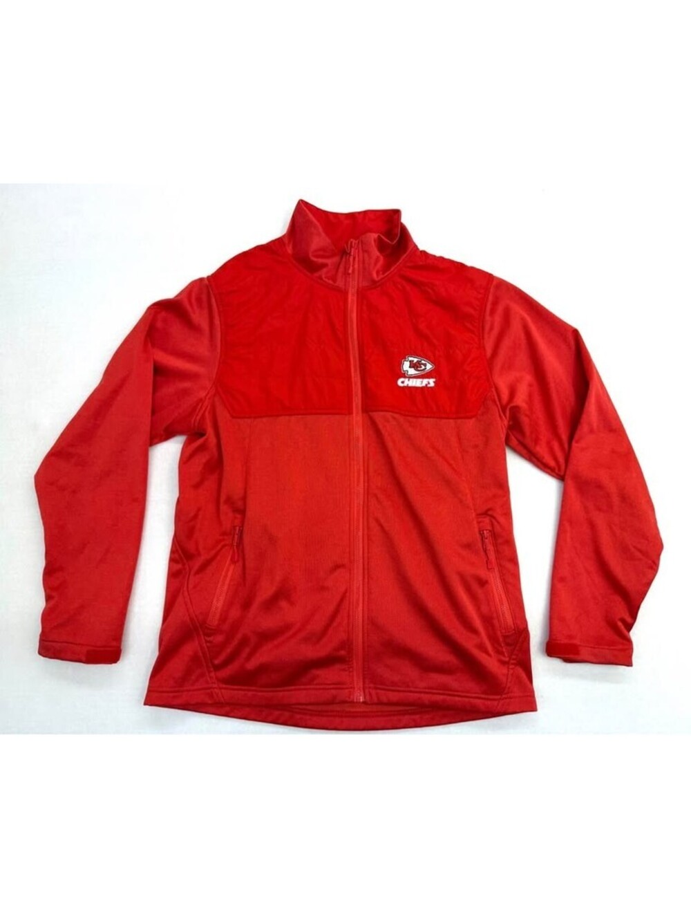 Kansas City Chiefs KC Football Full-Zip Jacket Medium Red